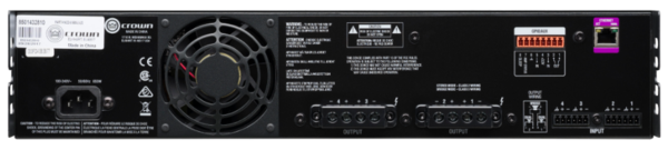 CDI4X600 4 CHANNEL POWER AMPLIFIER 600 WATTS PER CHANNEL 70 VOLT/100 VOLTS, 4/8OHM, DIGITAL SIGNAL PROCESSING